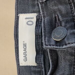 Garage Washed Black Skinny Jeans, Size 01, Frayed / Raw Hem, Gently Used Cond.